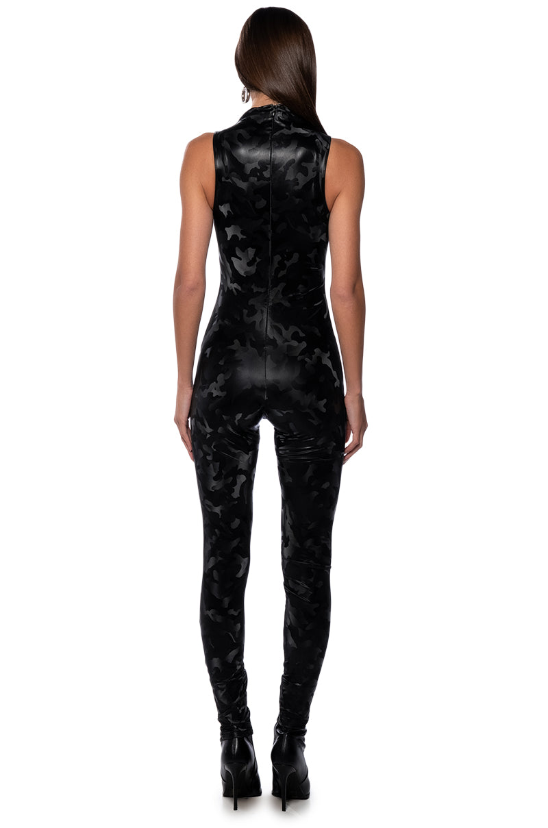 CHROME LOVE METALLIC JUMPSUIT