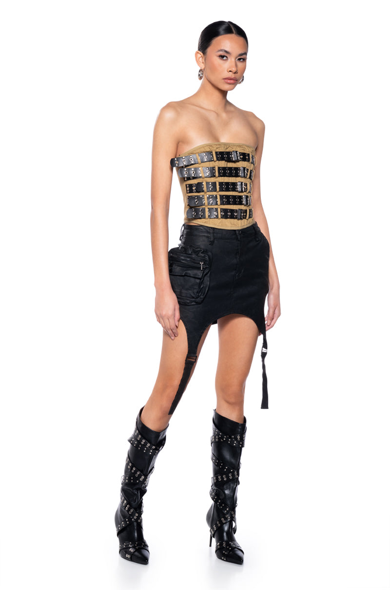 UNWAVERING FAITH BUCKLE TUBE TOP