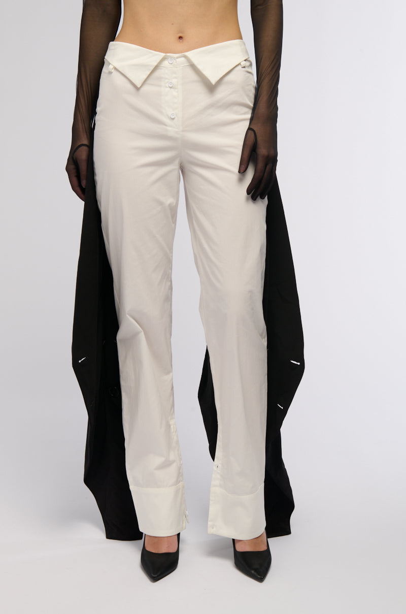 BOWIE COLORBLOCKED STRAIGHT LEG TROUSER