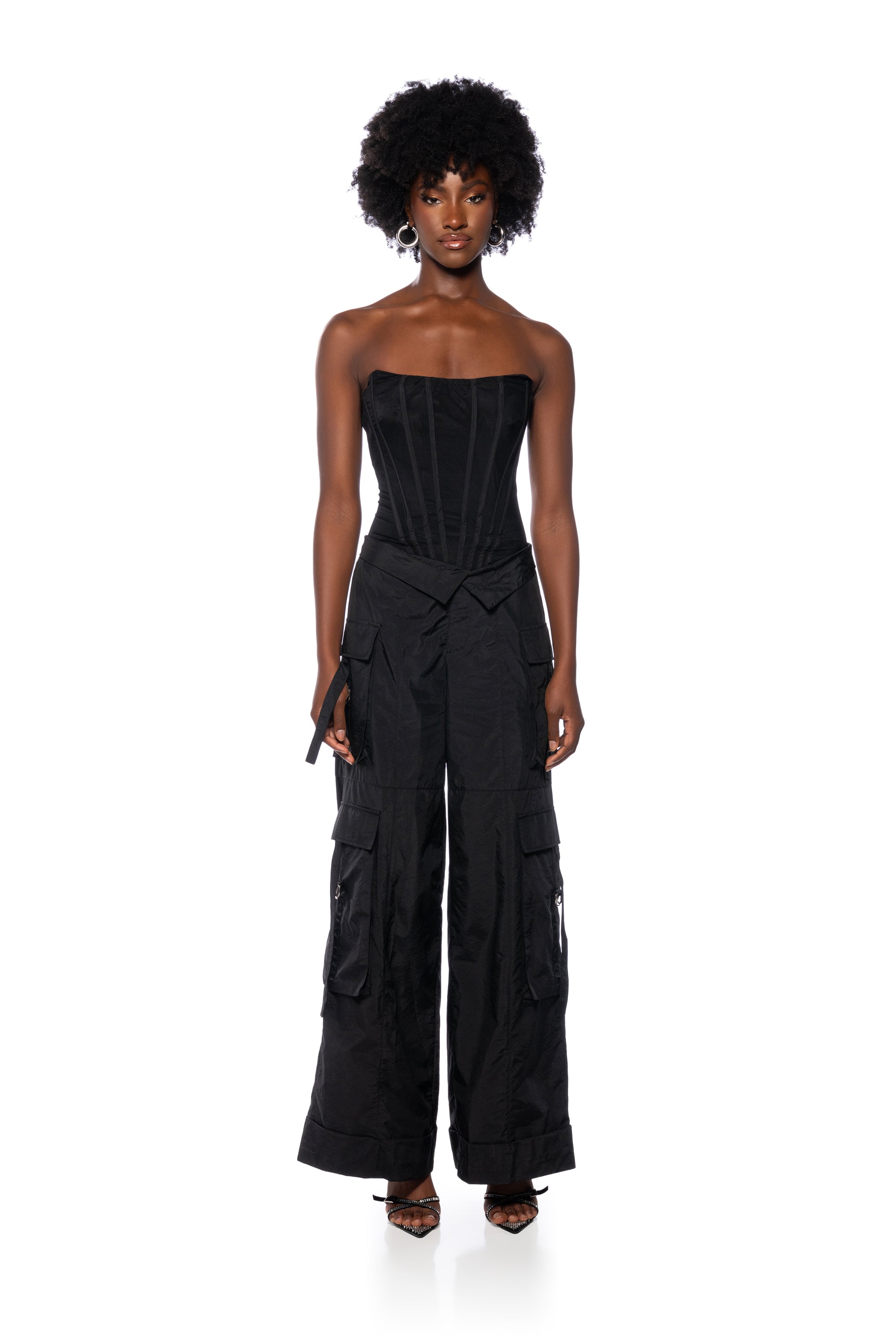 RILEY CORSET CARGO JUMPSUIT