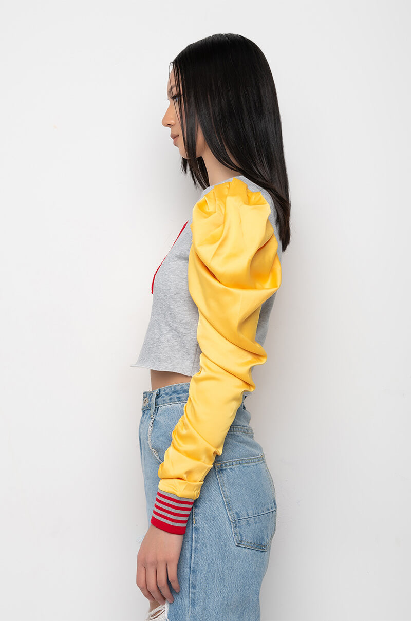 VALEDICTORIAN BADDIE PUFF SLEEVE SWEATSHIRT