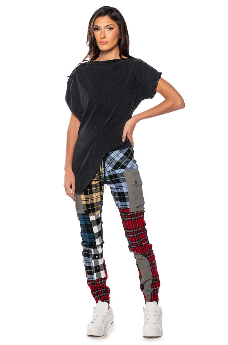 MIND YOUR BUSINESS MULTICOLOR PLAID PANT