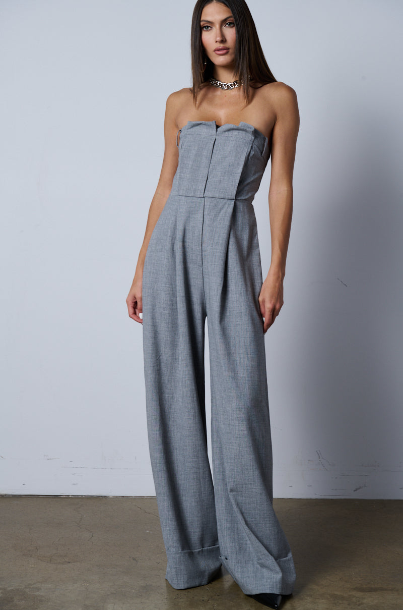 SHE MEANS BUSINESS WIDE LEG JUMPSUIT