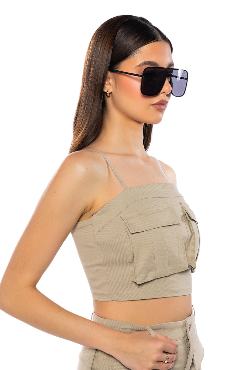 PENNIE CARGO CROP TOP