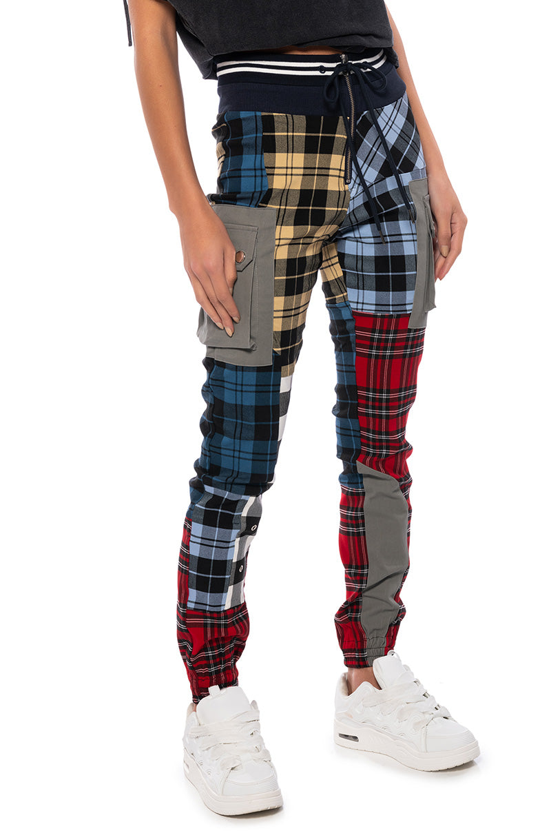 MIND YOUR BUSINESS MULTICOLOR PLAID PANT