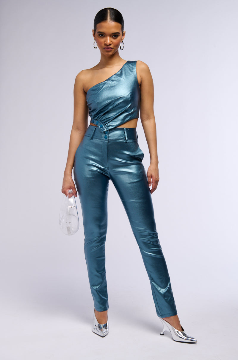 DISCO BABE ONE SHOULDER TOP