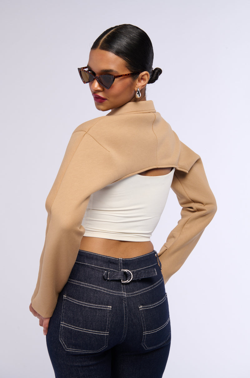 YUKI CROP BOLERO WORKING JACKET