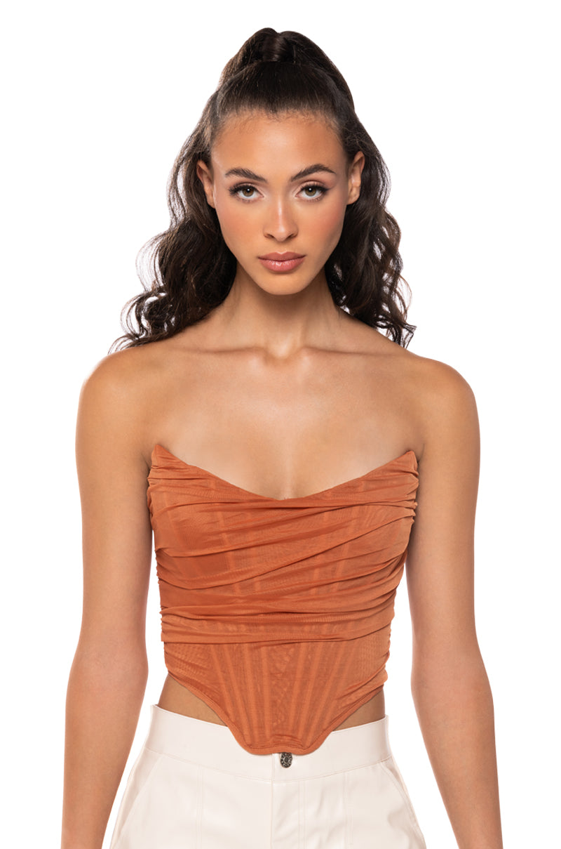 ABOVE AVERAGE STRUCTURED MESH CORSET