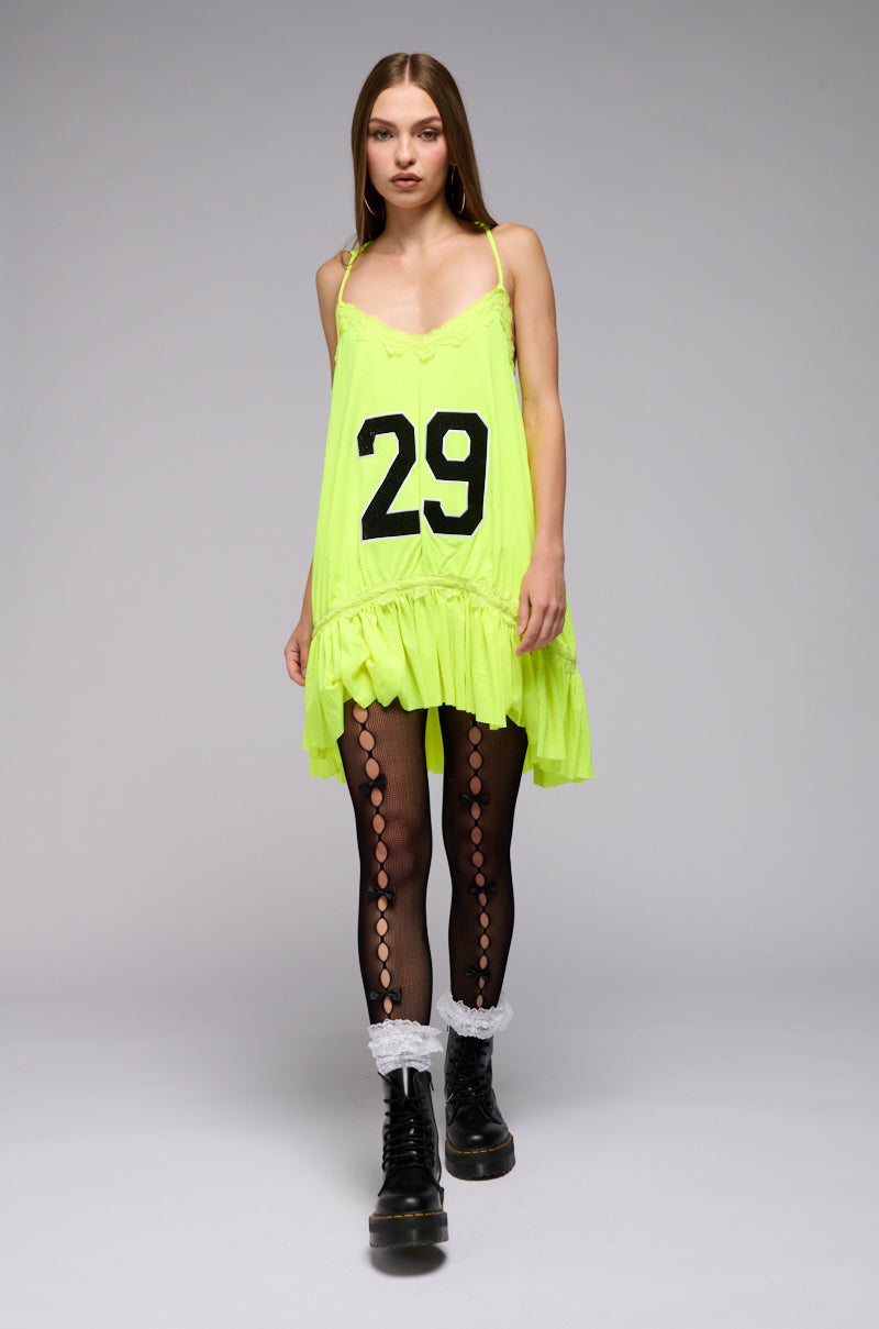 PUT ME IN COACH JERSEY MINI DRESS