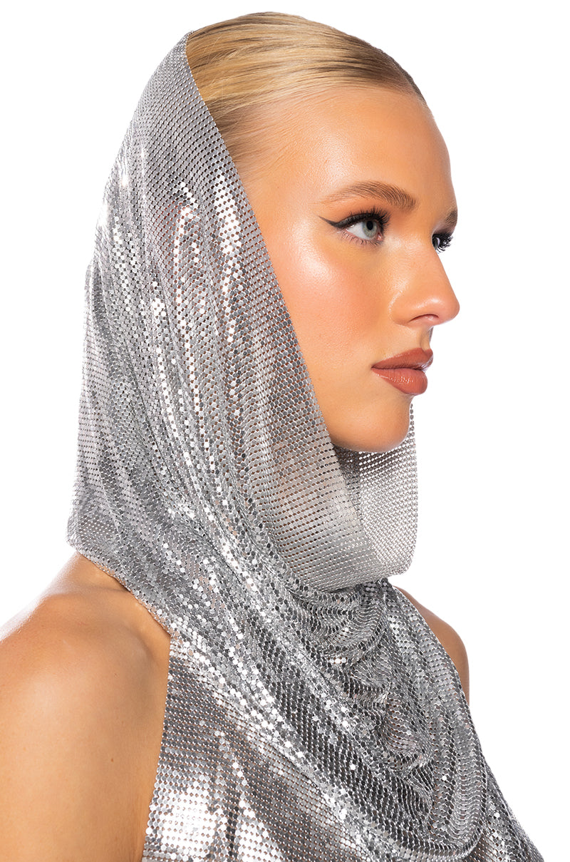 IN MY MIND HOODED CHAINMAIL TOP