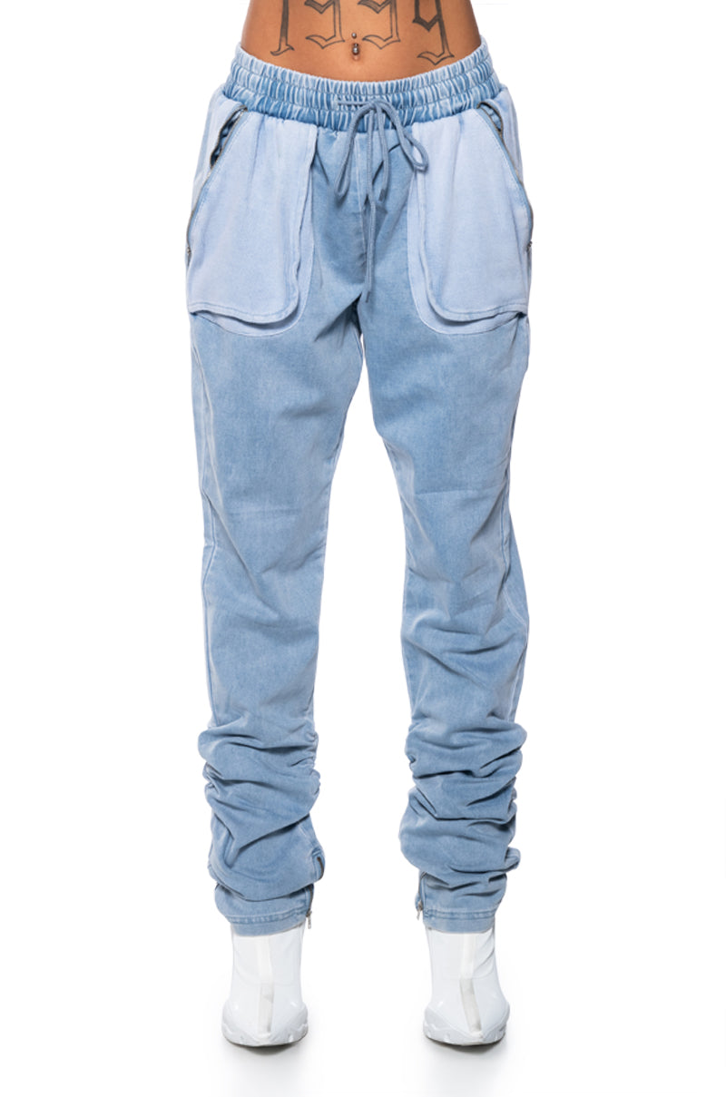 COVER ME IN DENIM JOGGER