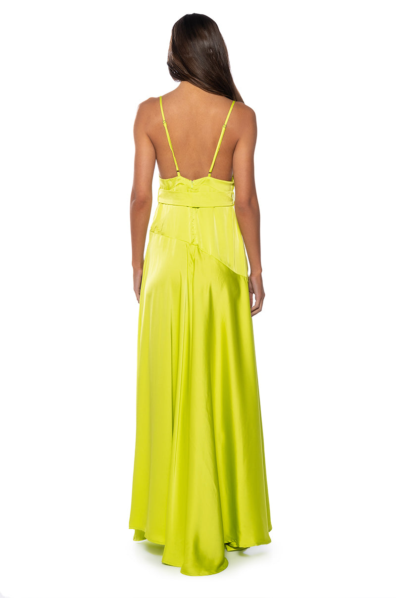 CASSIDEE COWL NECK MAXI DRESS