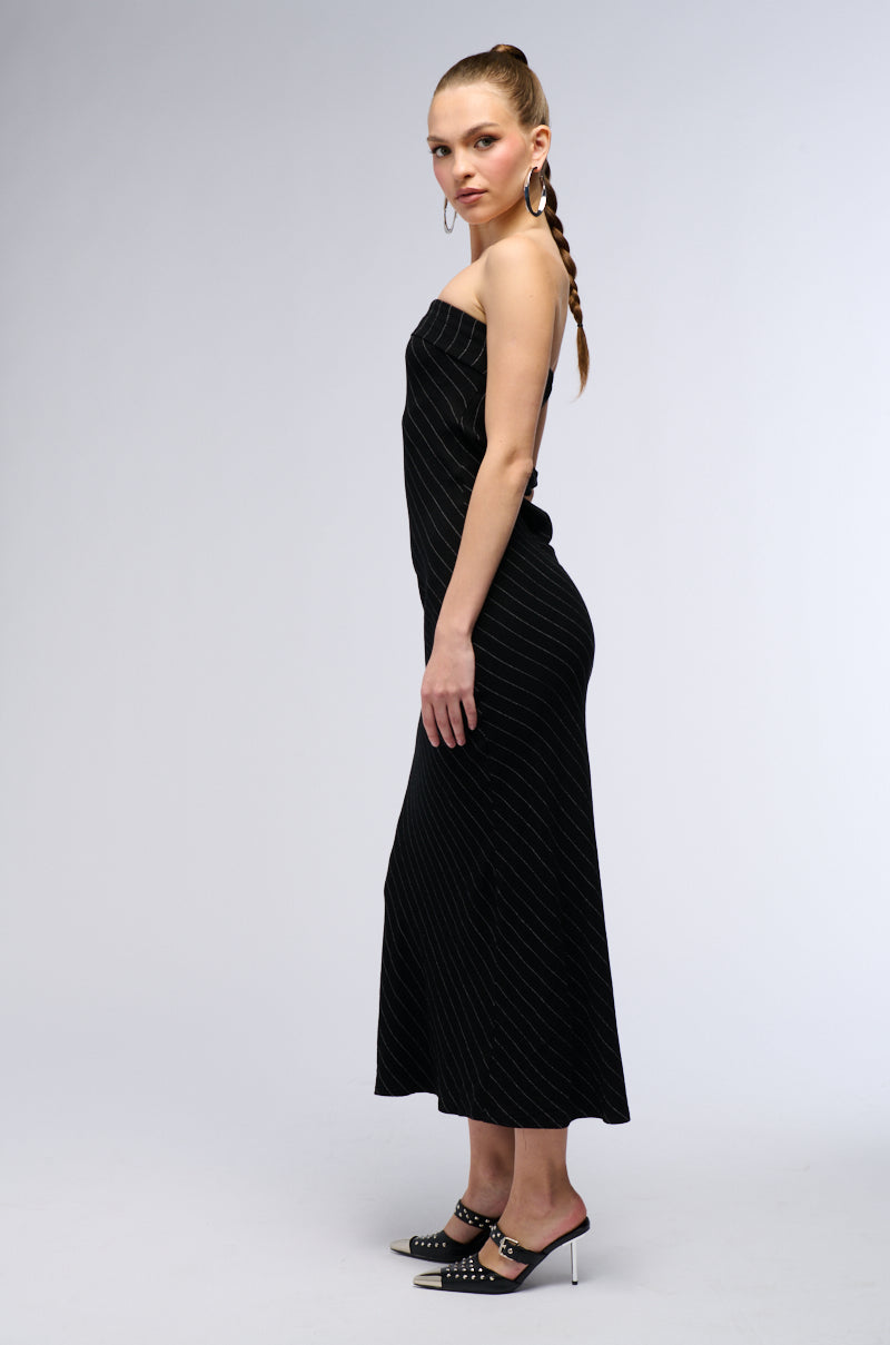 BEEN FINE TUBE OPEN BACK MAXI DRESS