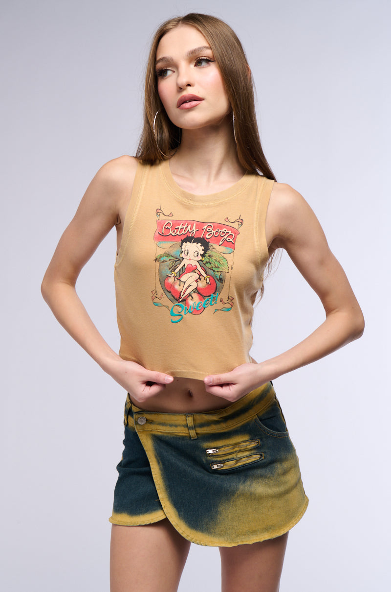 BETTY BOOP GIRL GRAPHIC TANK TOP