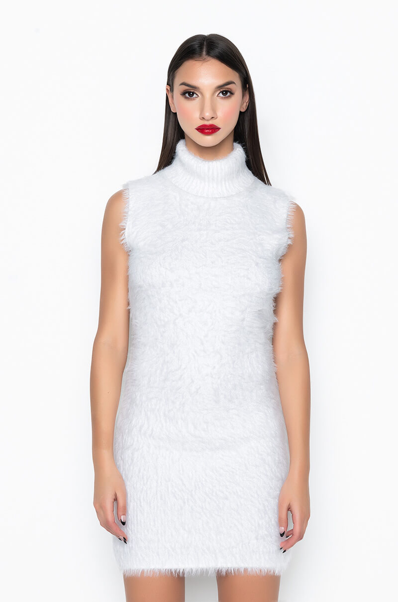 KYLIE FUZZY MINI DRESS