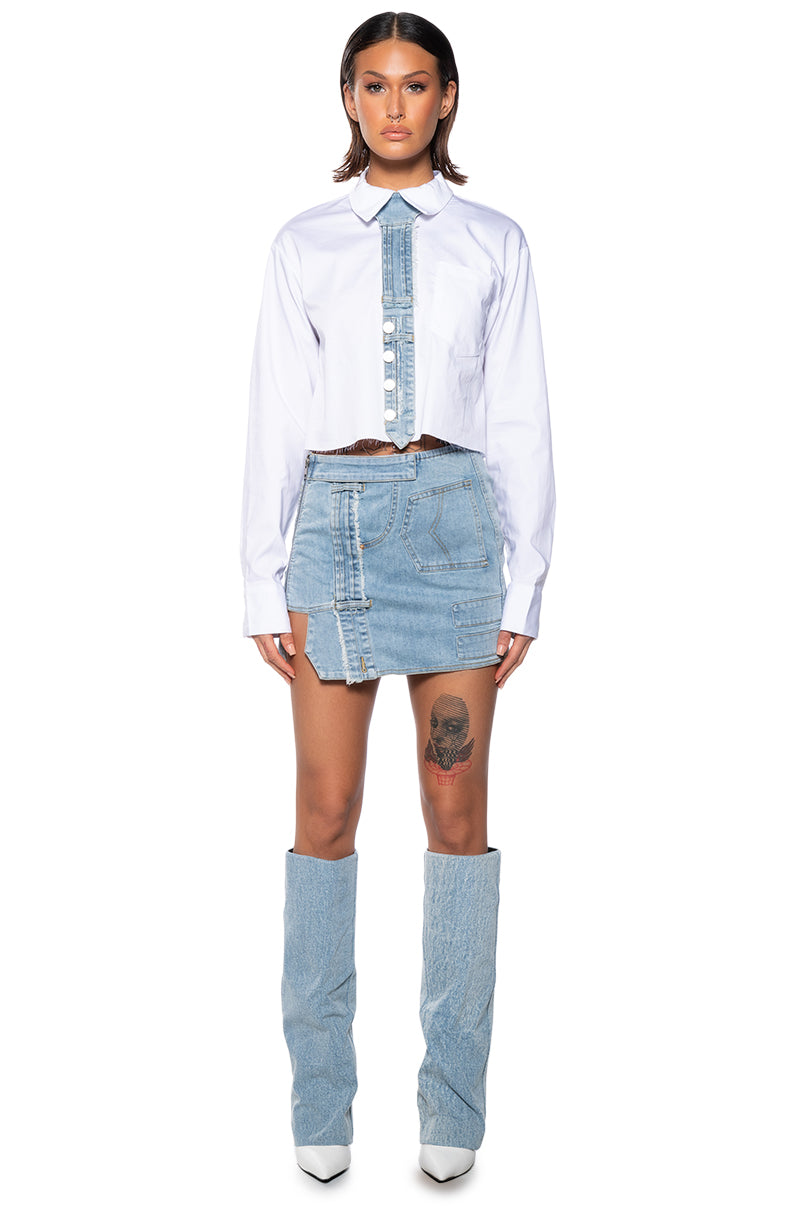 DENIM DAY MINI SKIRT