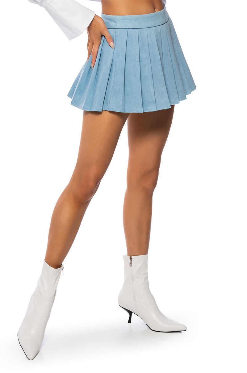 GINA PLEATED MINI SKIRT