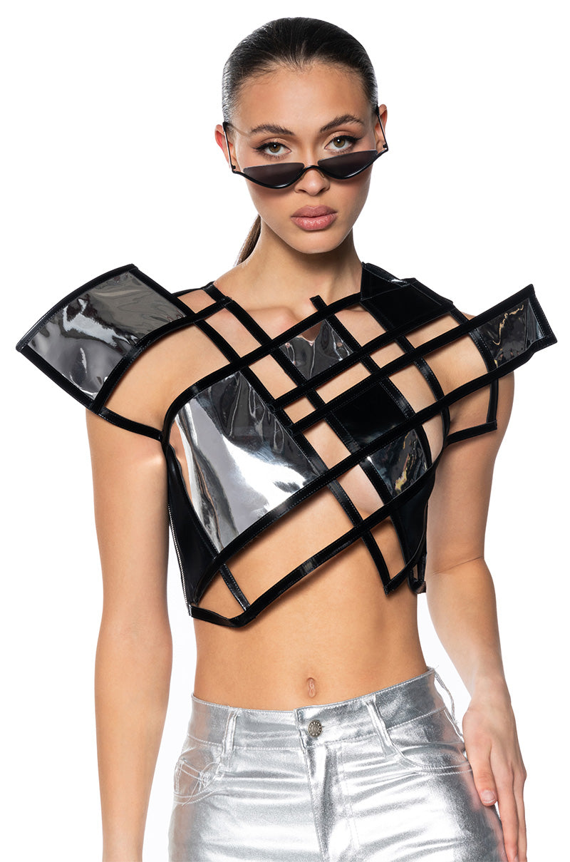 LINX ABSTRACT CUT OUT TOP