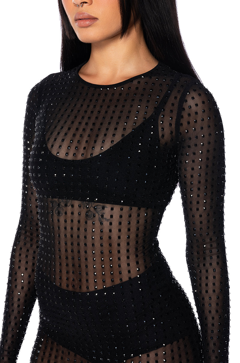 NIGHT TO REMEMBER SPARKLE MINI DRESS