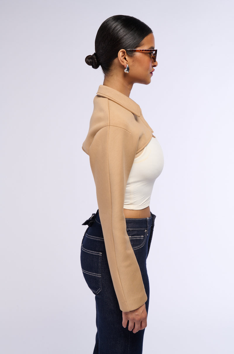 YUKI CROP BOLERO WORKING JACKET