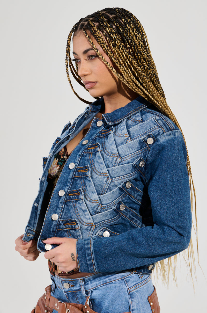 BOTTOMS UP DENIM JACKET