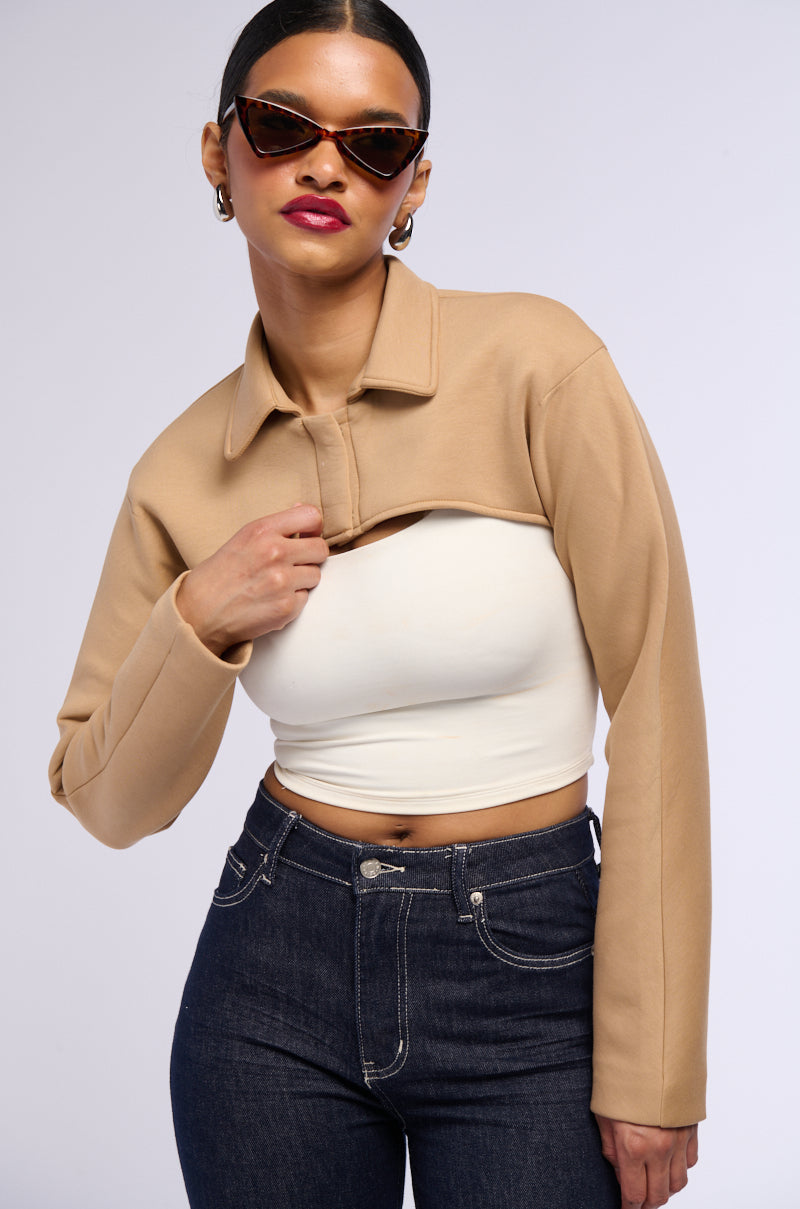 YUKI CROP BOLERO WORKING JACKET