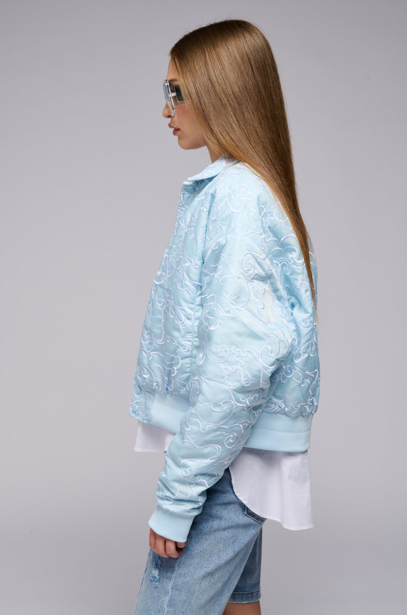 ROSALIA EMBROIDERED BOMBER