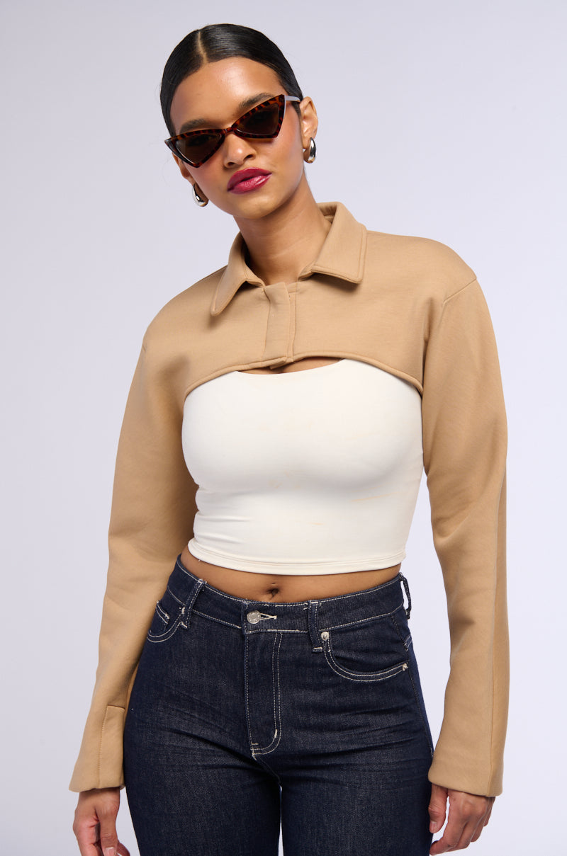 YUKI CROP BOLERO WORKING JACKET