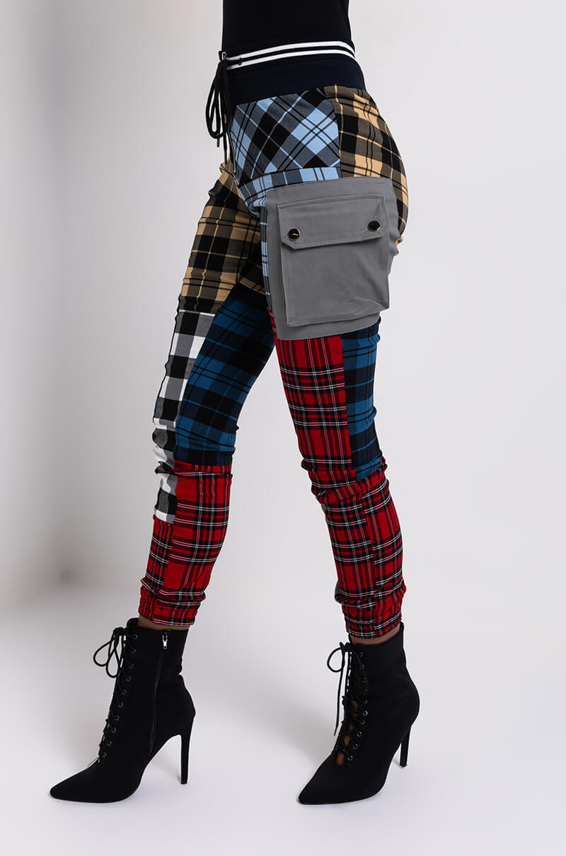 MIND YOUR BUSINESS MULTICOLOR PLAID PANT