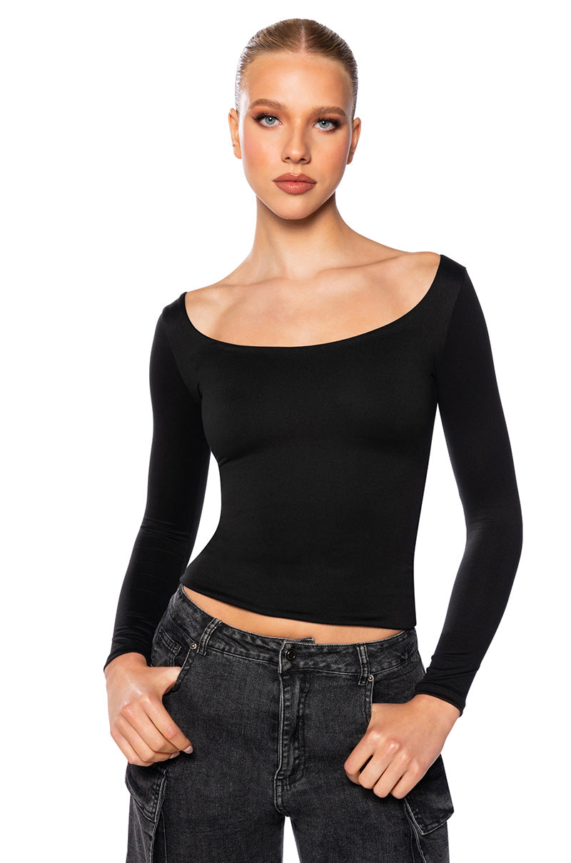 KAYA DOUBLE LAYER LONG SLEEVE TOP