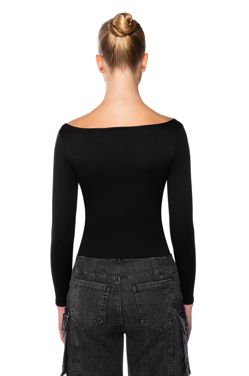 KAYA DOUBLE LAYER LONG SLEEVE TOP