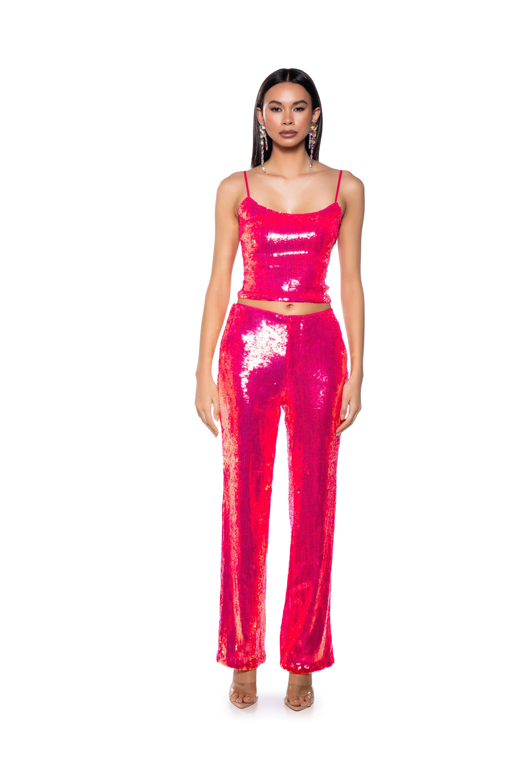 IRRESISTABLE GIRL SEQUIN WIDE LEG PANT