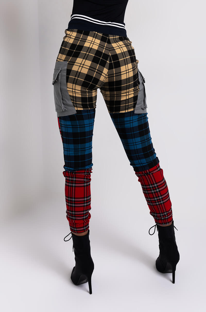 MIND YOUR BUSINESS MULTICOLOR PLAID PANT