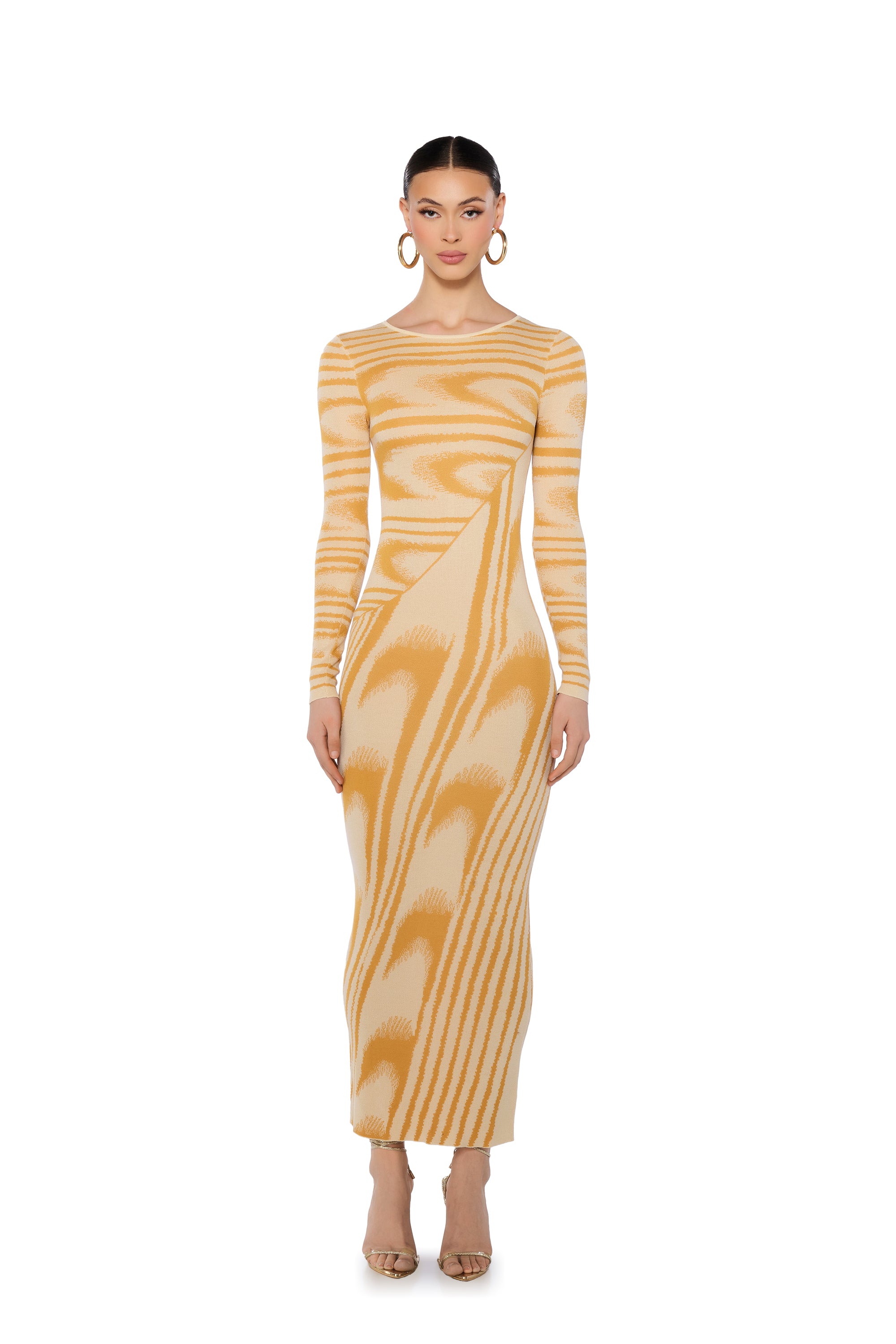 LAKELYN LIGHTWEIGHT KNIT MAXI DRESS IN MUSTARD