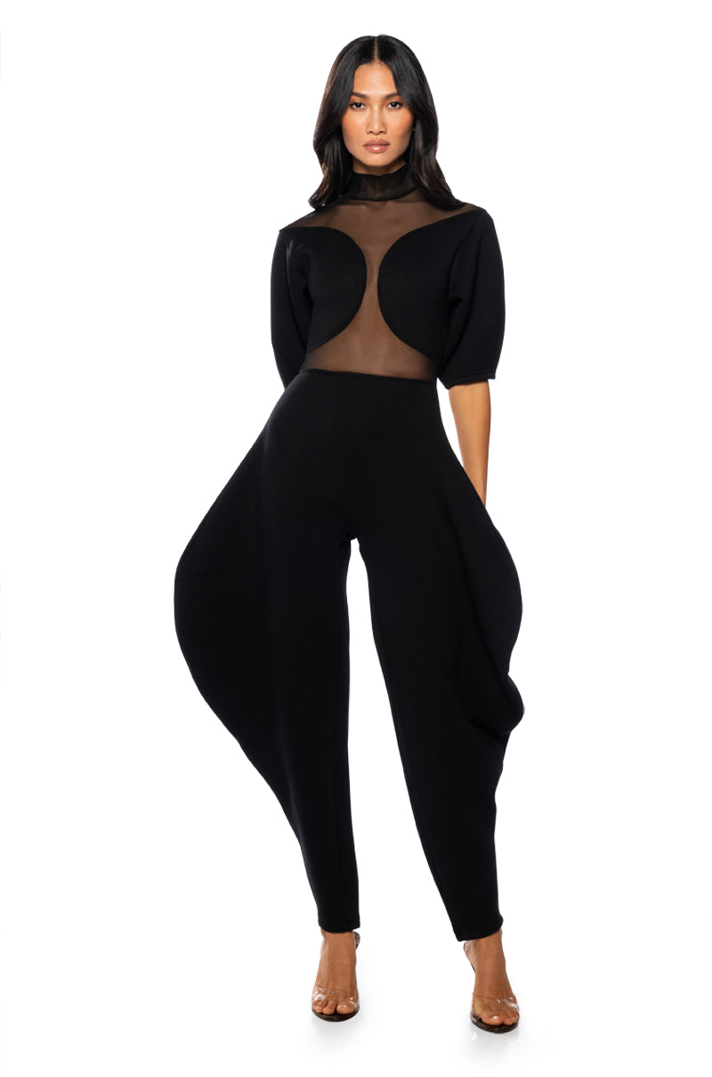 GENIE IN A BOTTLE MESH JUMPSUIT