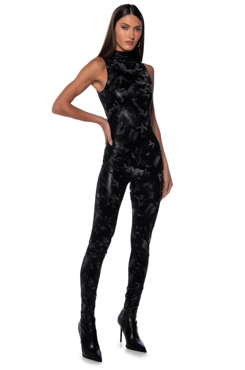 CHROME LOVE METALLIC JUMPSUIT