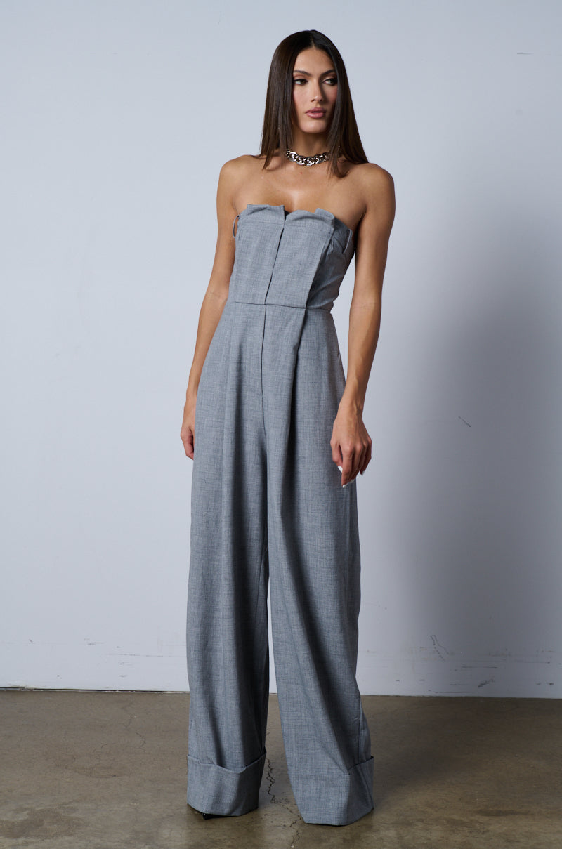 SHE MEANS BUSINESS WIDE LEG JUMPSUIT