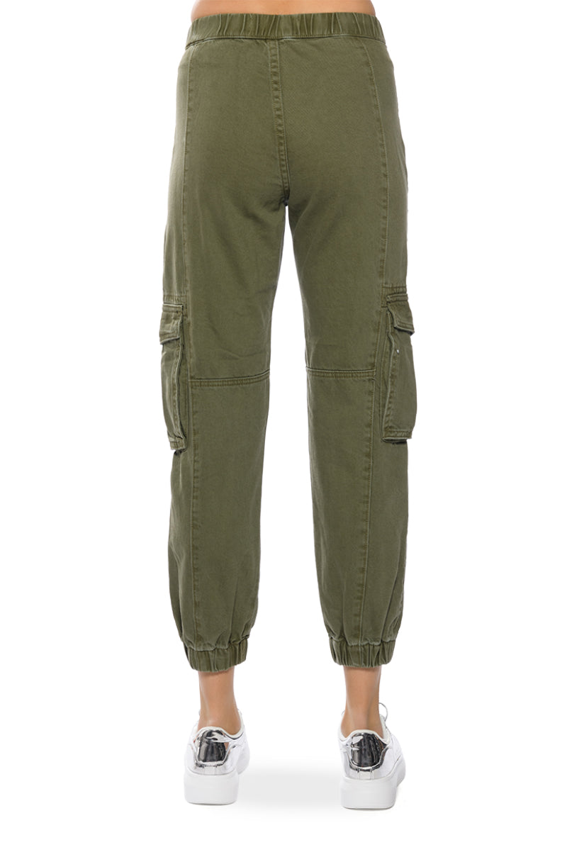 SIENNA STRETCH WAIST CARGO JOGGER