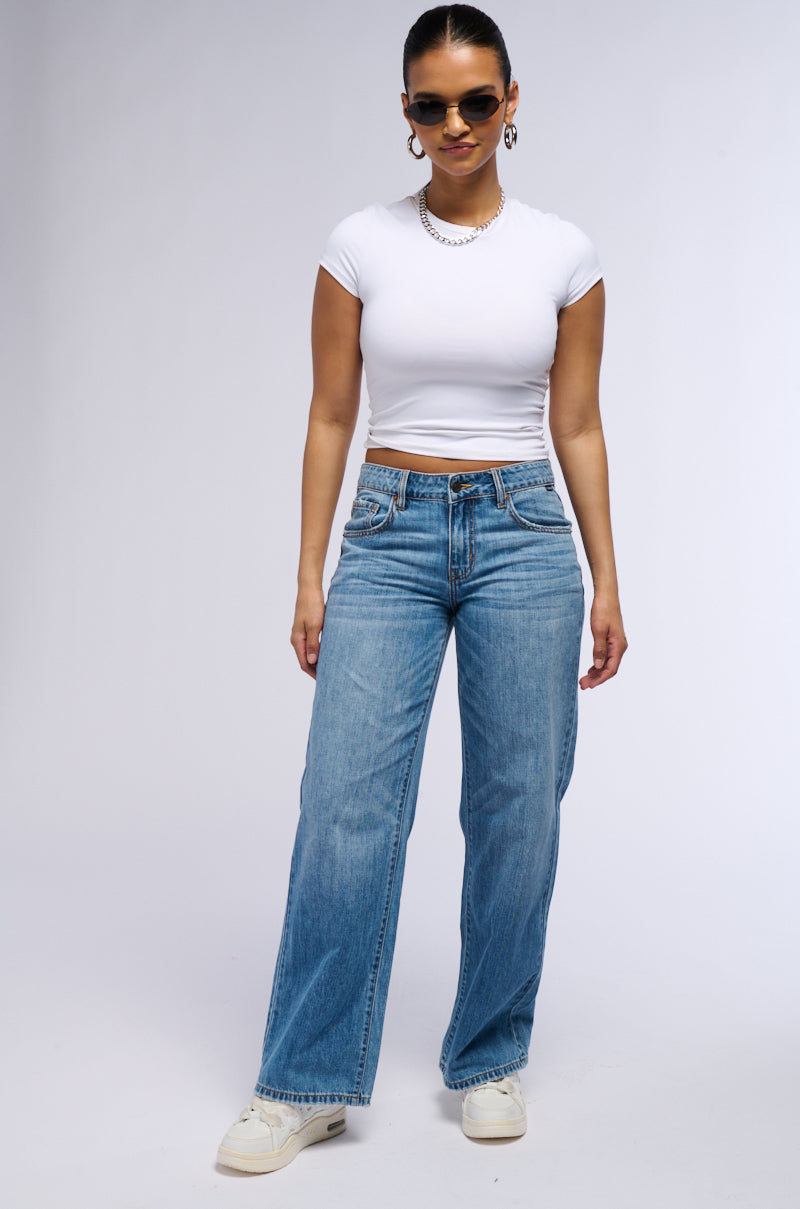 ALIVE AND WELL MID RISE DENIM PANT