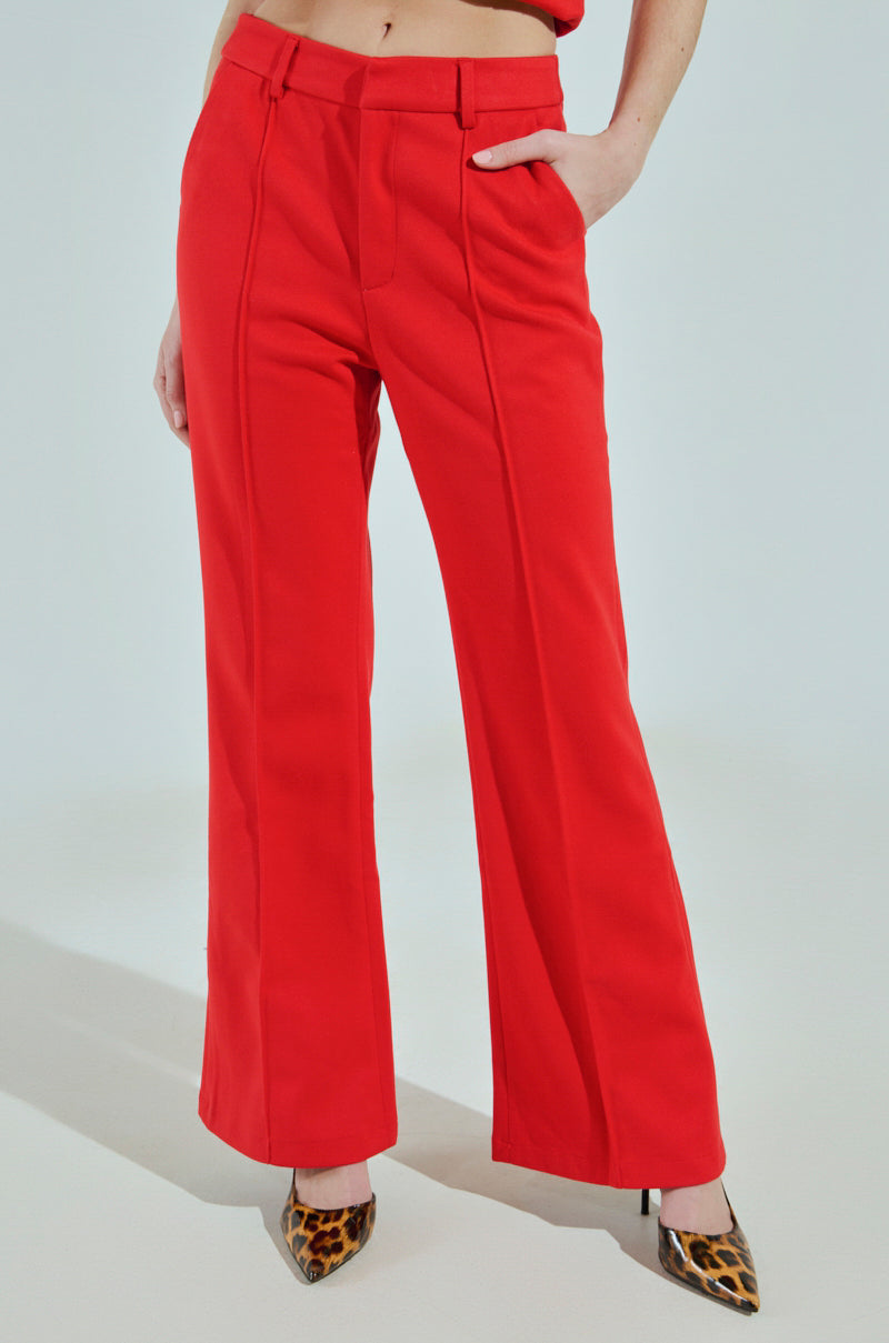 BUSINESS CASUAL TROUSER IN RED