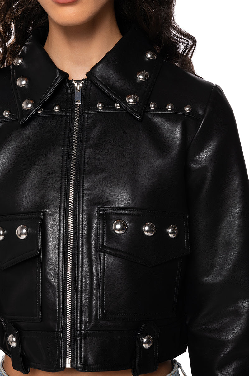 LA NITA RIVET MOTO JACKET