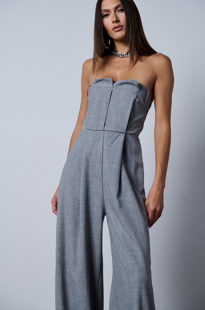 SHE MEANS BUSINESS WIDE LEG JUMPSUIT