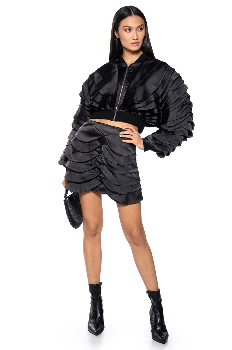 SUPERNOVA PLEATED MINI SKIRT