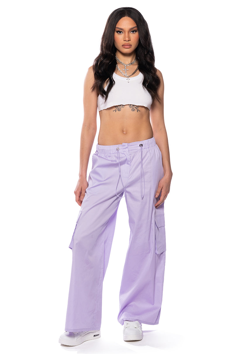 TWO STEP LIGHT WEIGHT WIDE LEG PANT