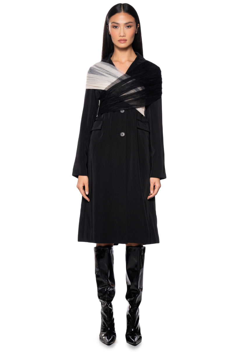 BALLETCORE ZIPPER FUNCTION TRENCH