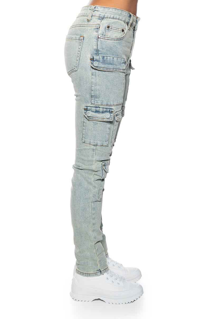 KYLIE STRETCHY SKINNY JEANS MID RISE