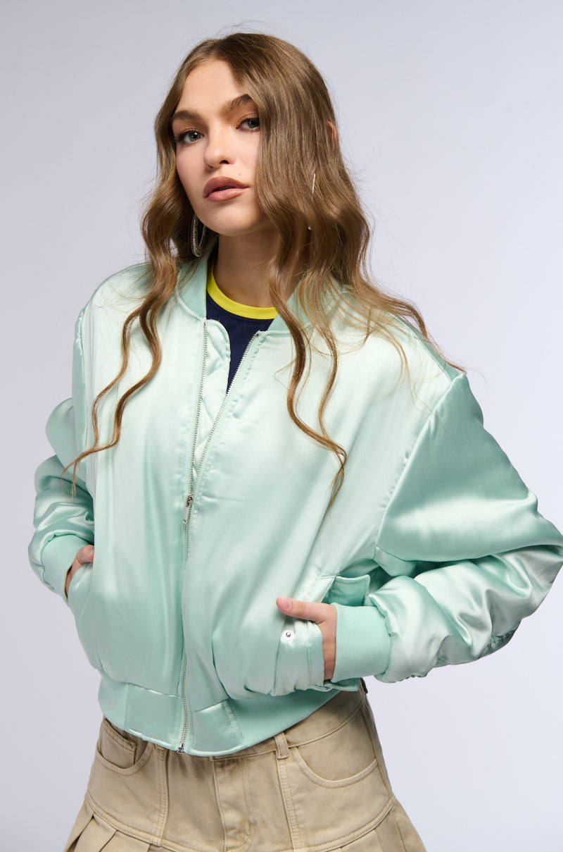 ARIZONA SATIN BOMBER