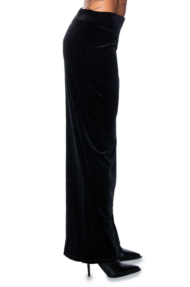 DO NO WRONG VELVET MAXI SKIRT