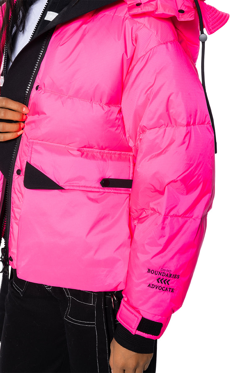 FREESTYLE PUFFER COAT WITH INNER HOODIE