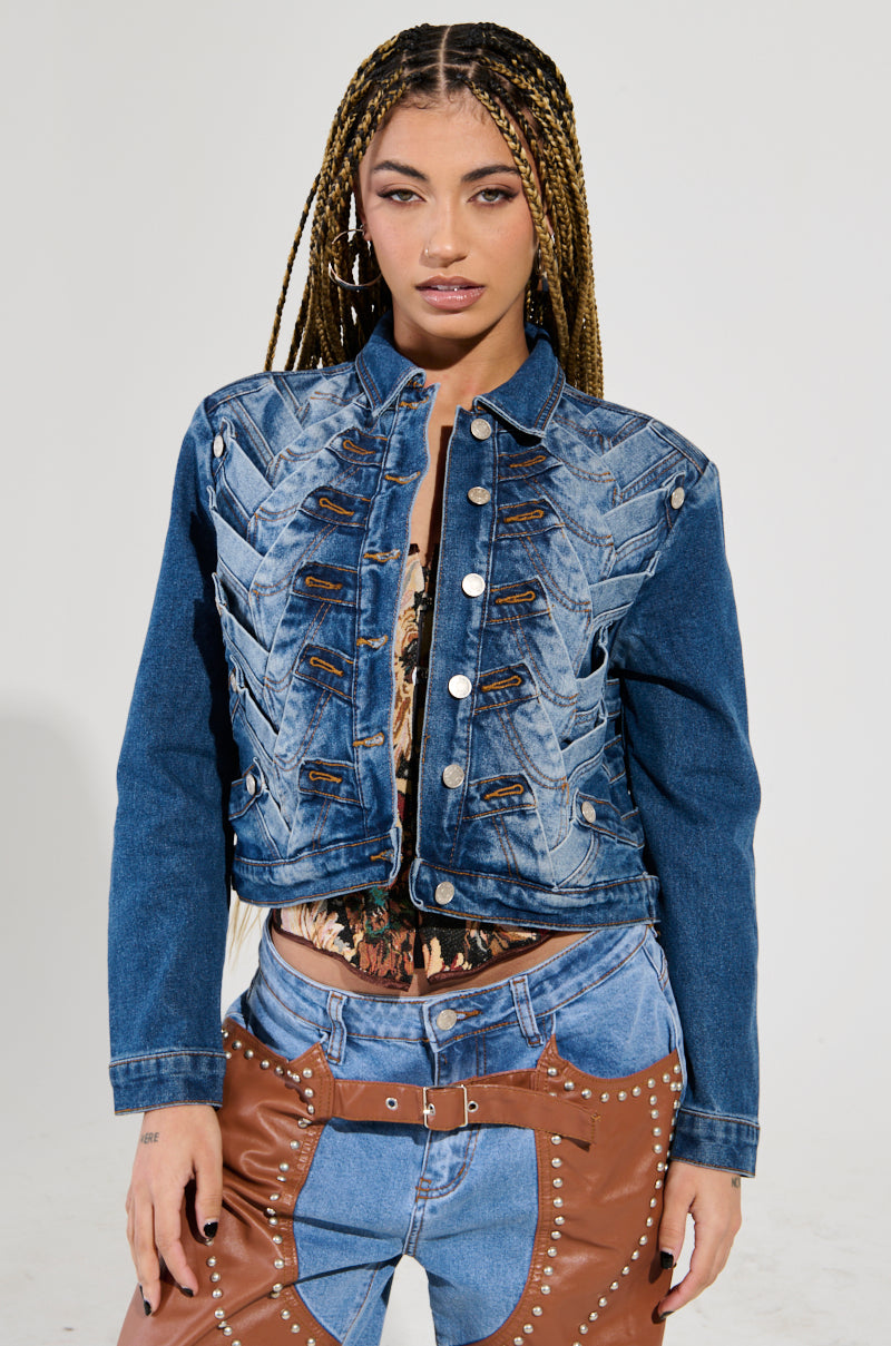 BOTTOMS UP DENIM JACKET